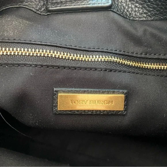 Tory Burch Black McGraw Tote Bag with Tassels - Picture 6 of 11